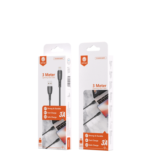 Vipfan Charge Cable (X5) - Type C [ 3M - White ]