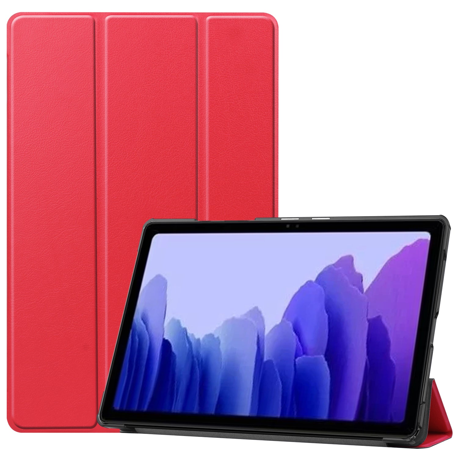 Galaxy Tab A7 10.4 T500 Tri-Fold Pu Case [Red]