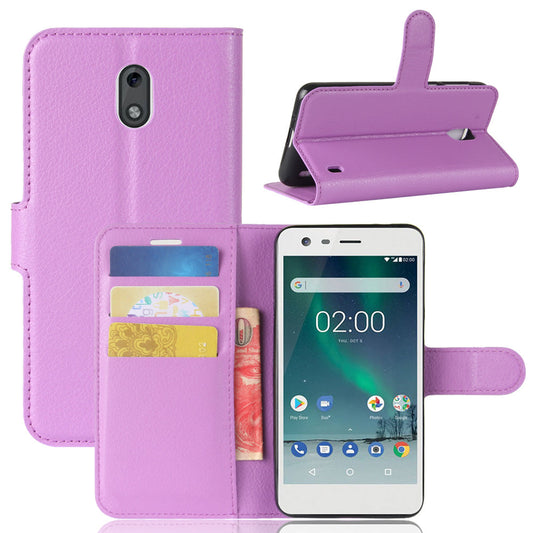 Nokia 2 Pu Wallet Case [Purple]