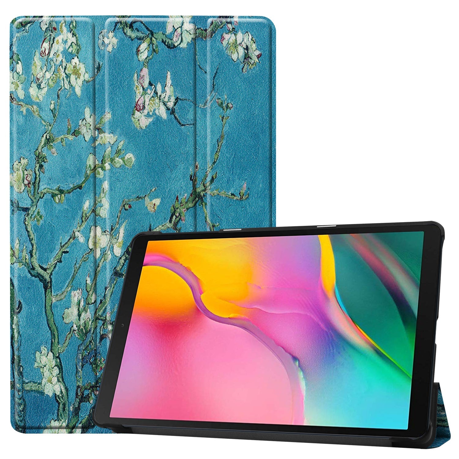 Galaxy Tab A 10.1 (2019) T510 Designer Tri-Fold Case [Plumtree]