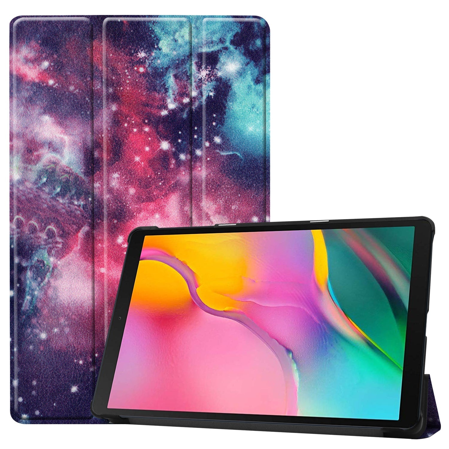 Galaxy Tab A 10.1 (2019) T510 Designer Tri-Fold Case [Galaxy]
