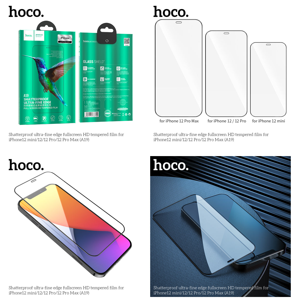 Hoco Premium Full Cover Glass S.P. (A19)