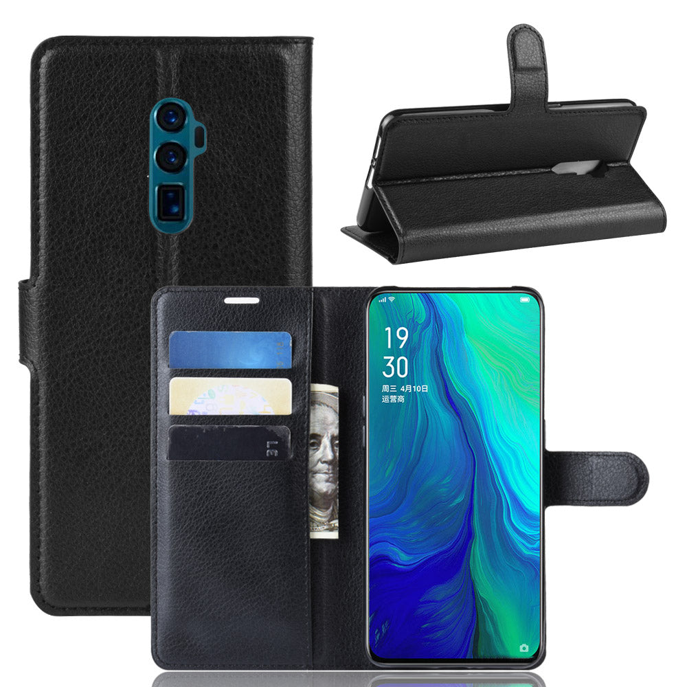 Oppo Reno 10Xzoom Pu Wallet Case [Black]