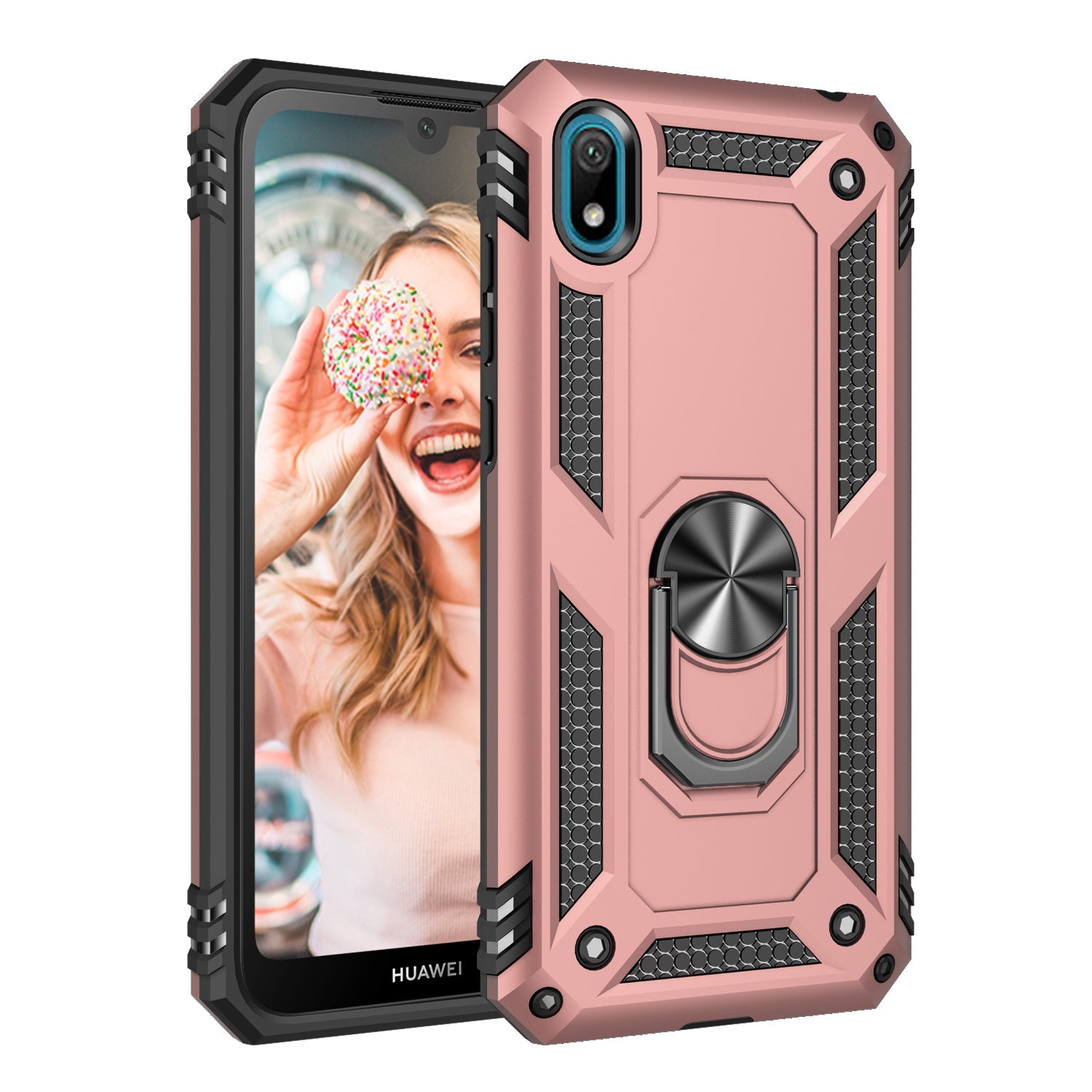 Huawei Y5 2019 Military Armour Case [Rosegold]