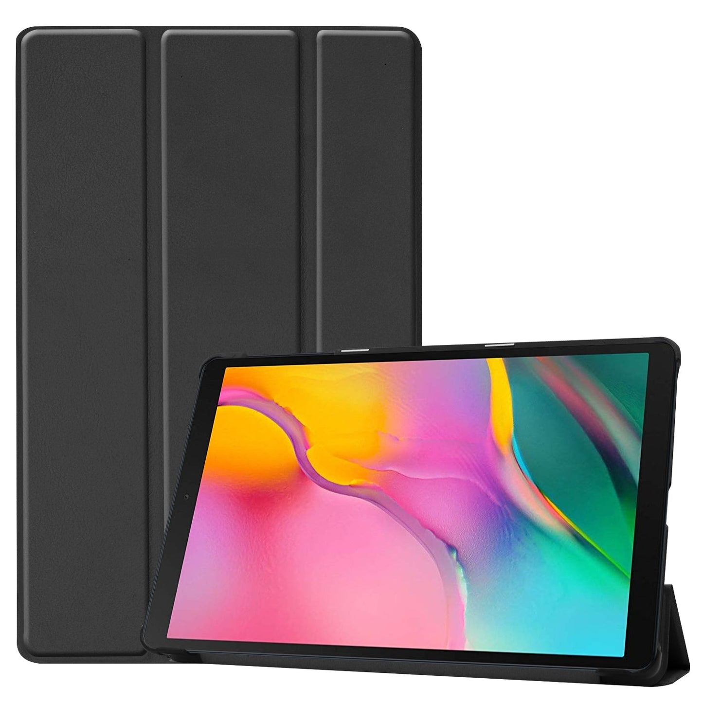Galaxy Tab A 10.1 (2019) T510 Tri-Fold Pu Case [Black]