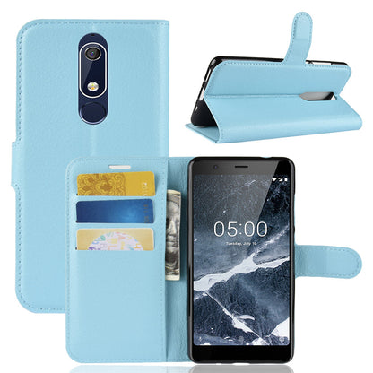 Nokia 5.1 Pu Wallet Case [Lightblue]