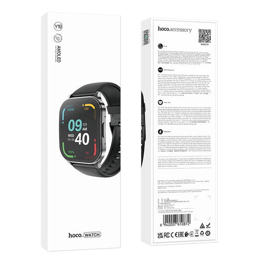 Hoco Smart Sports Watch w/ Call Feature AMOLED 7~10 Days Battery Life (Y19)