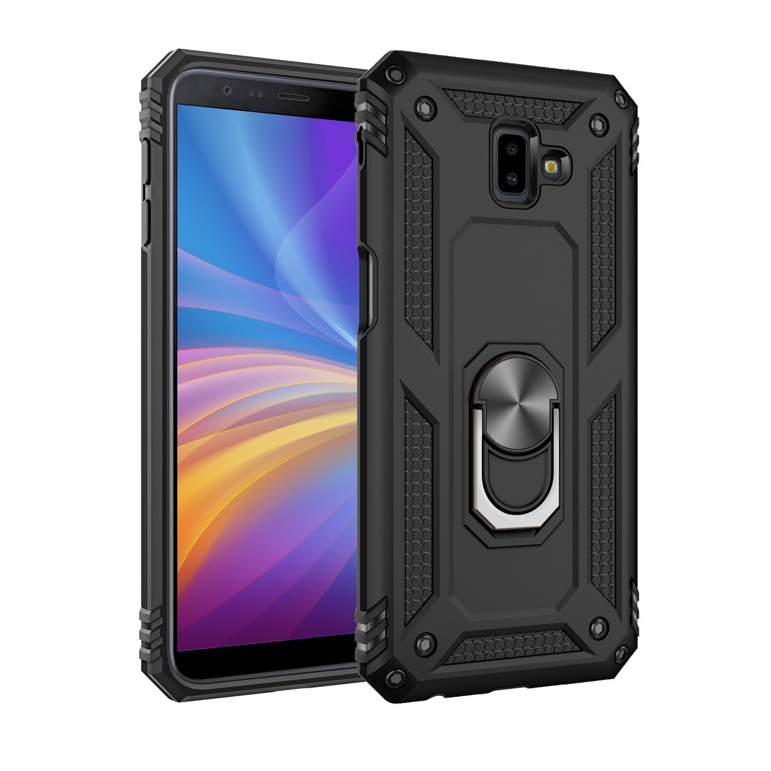 Galaxy J6Plus/J6+ Military Armour Case [Black]