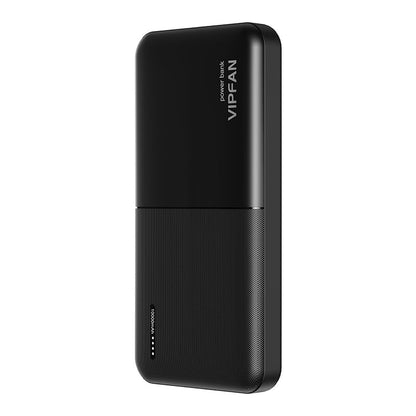 VipFan 10000mAh Power Bank w/ 2.1A, 2 USB (F04) [ Black ]