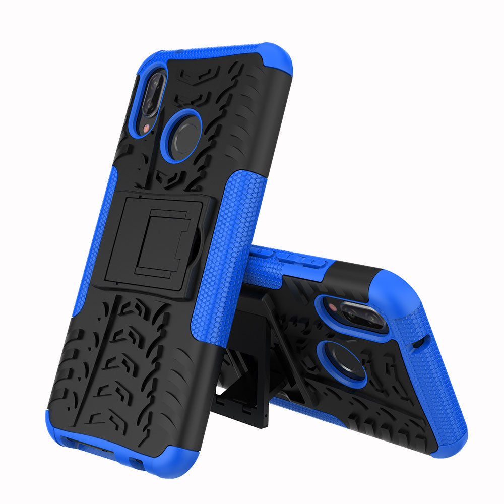 Huawei Nova 3e Heavy Duty Case Blue