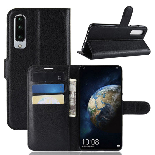 Huawei P30 Pu Wallet Case [Black]