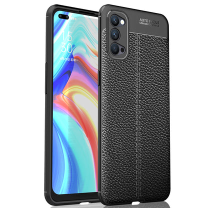 OPPO Reno4 5G Leather Texture Case Black