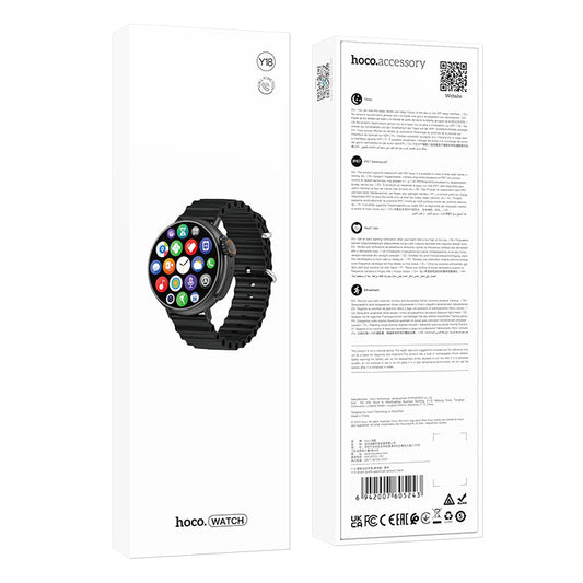 Hoco Smart Sports Watch w/ Call Feature 5~10 Days Battery Life (Y18)