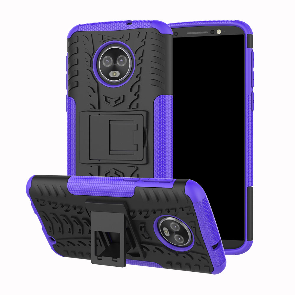Moto G6 Plus Heavy Duty Case Purple