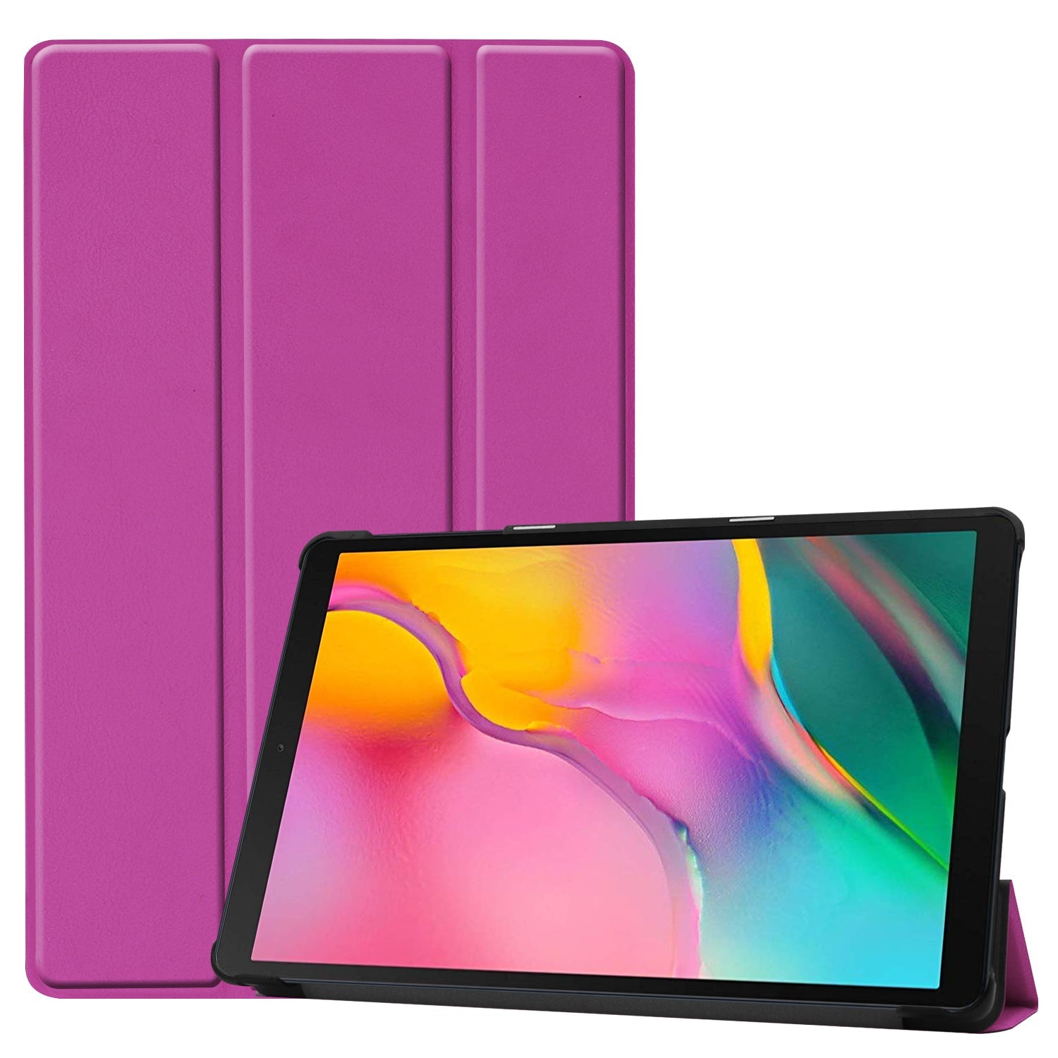Galaxy Tab A 10.1 (2019) T510 Tri-Fold Pu Case [Purple]