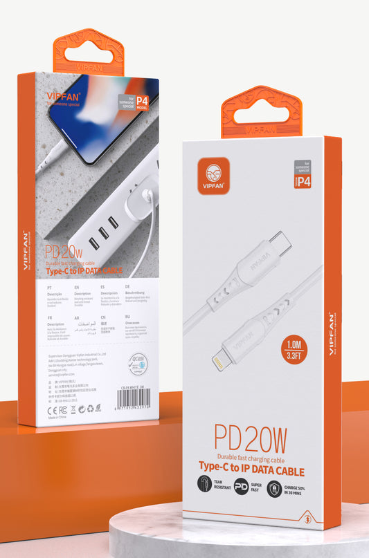 Vipfan 20W Lightning to Type C Cable w/ 2 Meter (P4)