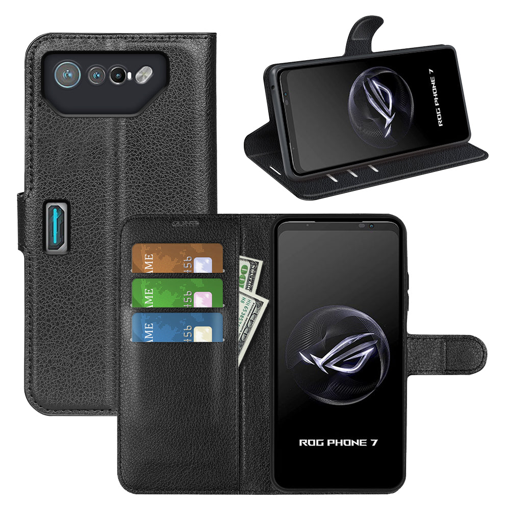Asus Rog Phone 7 Pu Wallet Case [Black]