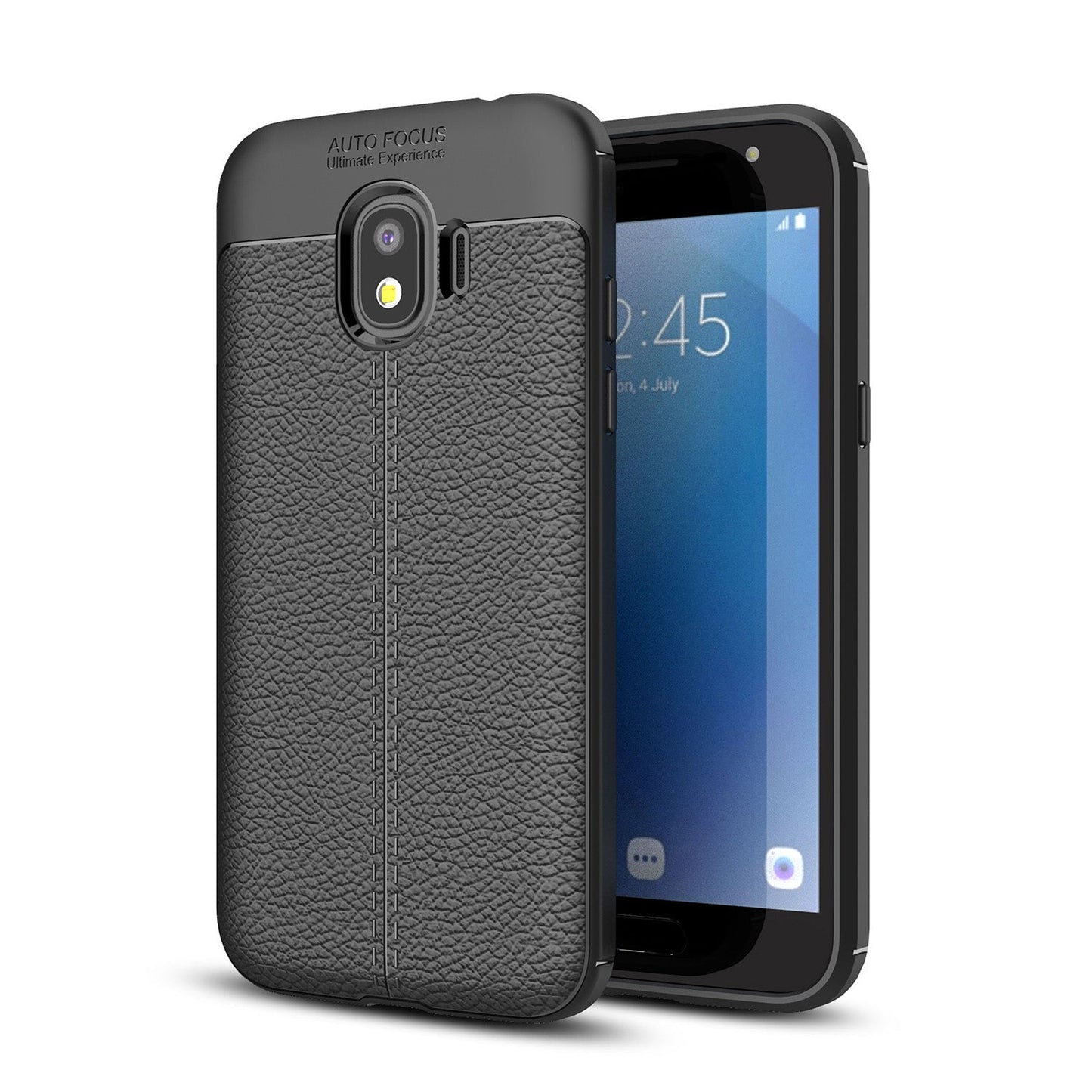 Samsung Galaxy J2 Pro 2018 Leather Texture Case Black