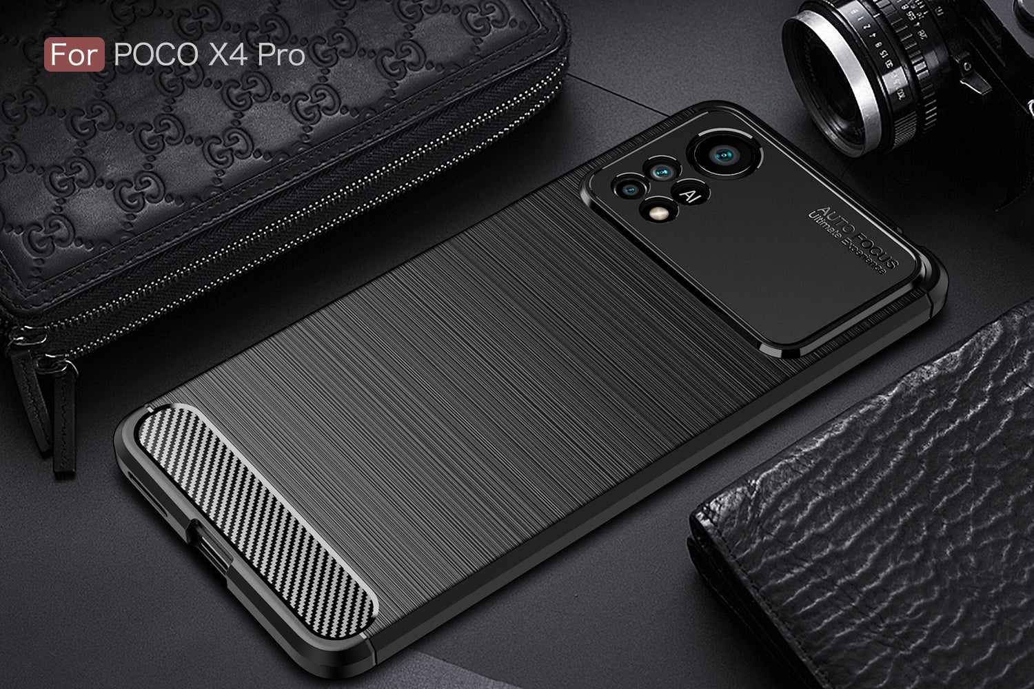 Xiaomi Poco X4 Pro 5G Carbon Fibre Case Black