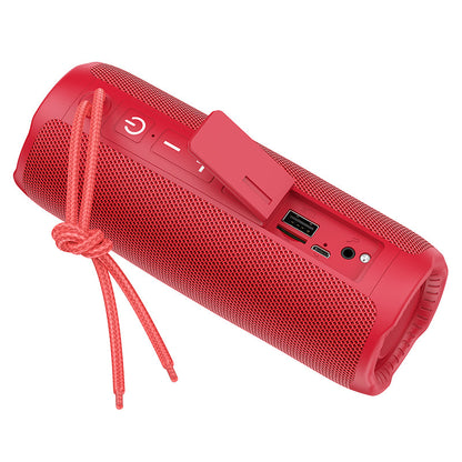 Hoco 10W Premium Bluetooth Speaker w/ Light & Strap (HC12) [ Red ]