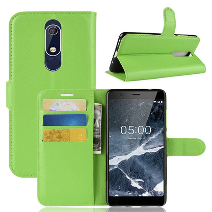 Nokia 5.1 Pu Wallet Case [Green]