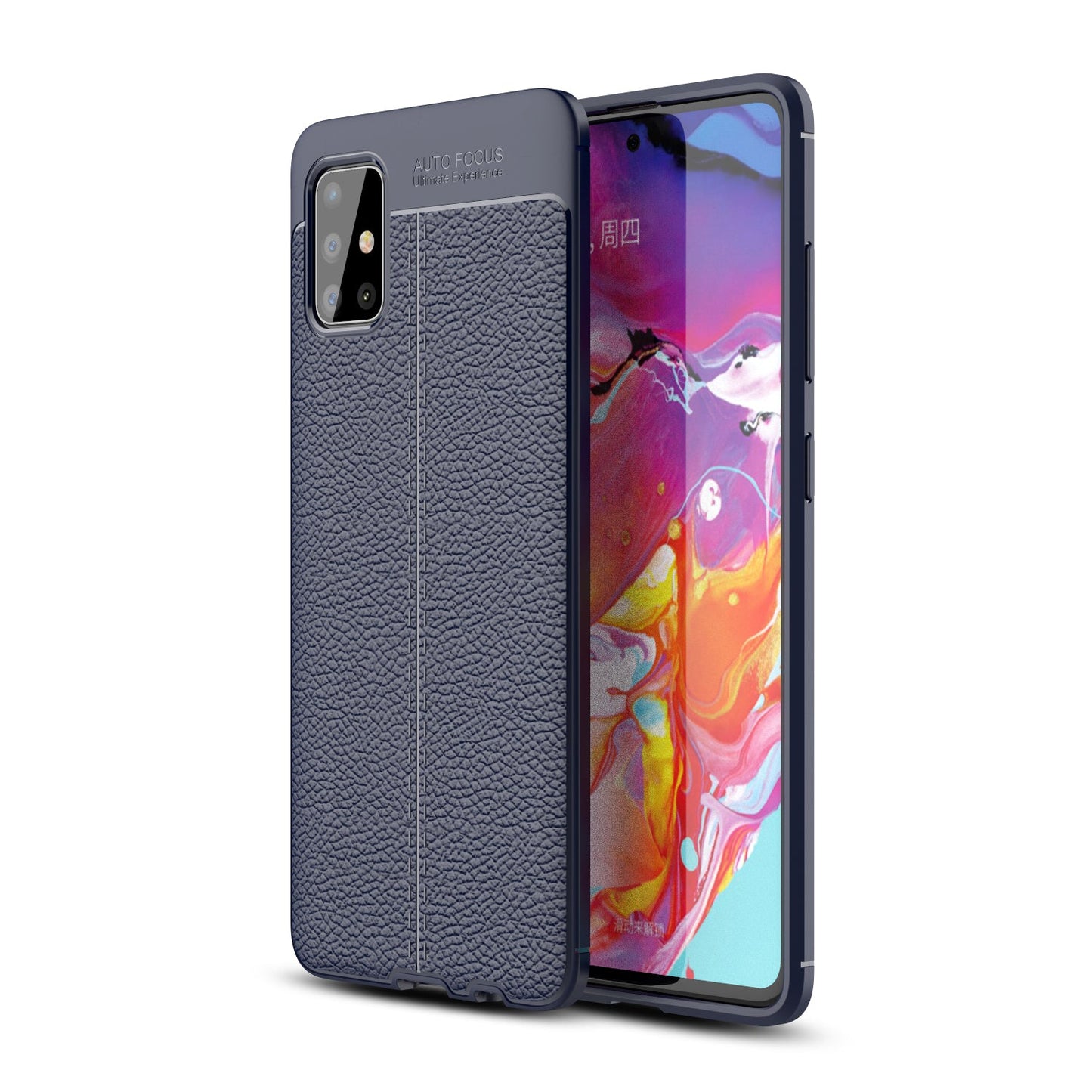 Samsung Galaxy A51 Leather Texture Case Navy