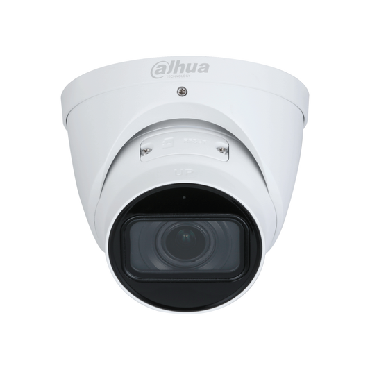 DAHUA 4MP IR Vari-focal Eyeball WizSense Network Camera. Supports H.265, 1/3" CMOS Image Sensor, IP67, WDR, 3D DNR, HLC, BLC, 12V DC/PoE. Perimeter Protection.