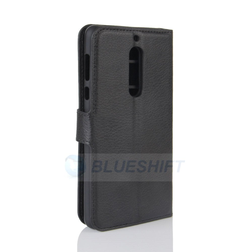 Nokia 5 Pu Wallet Case [Black]