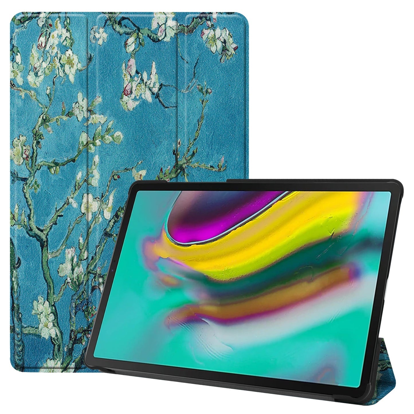 Galaxy Tab S5E T720 Designer Tri-Fold Case [Plumtree]