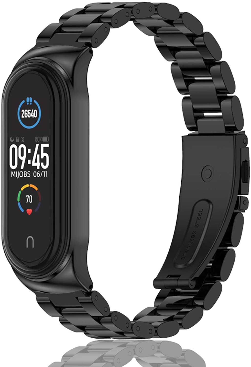 Xiaomi Mi Band 7 Stainless Steel Strap [Black]