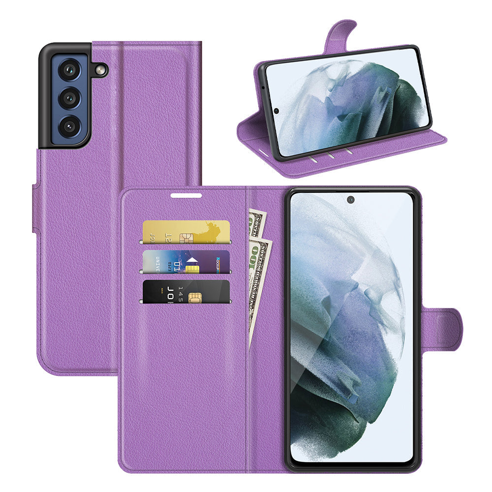 Samsung Galaxy S21 Fe 5G Pu Wallet Case [Purple]
