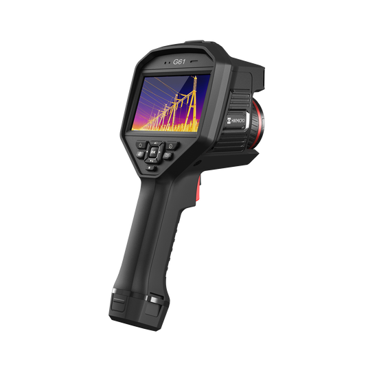 HIKMICRO G61 Handheld GPS Wi-Fi Thermal Imaging Camera. 4.3" Touch Screen. Infrared, Visual, Fusion, PIP & Blending Image Modes. Thermal Resolution: 307,200 Pixels.