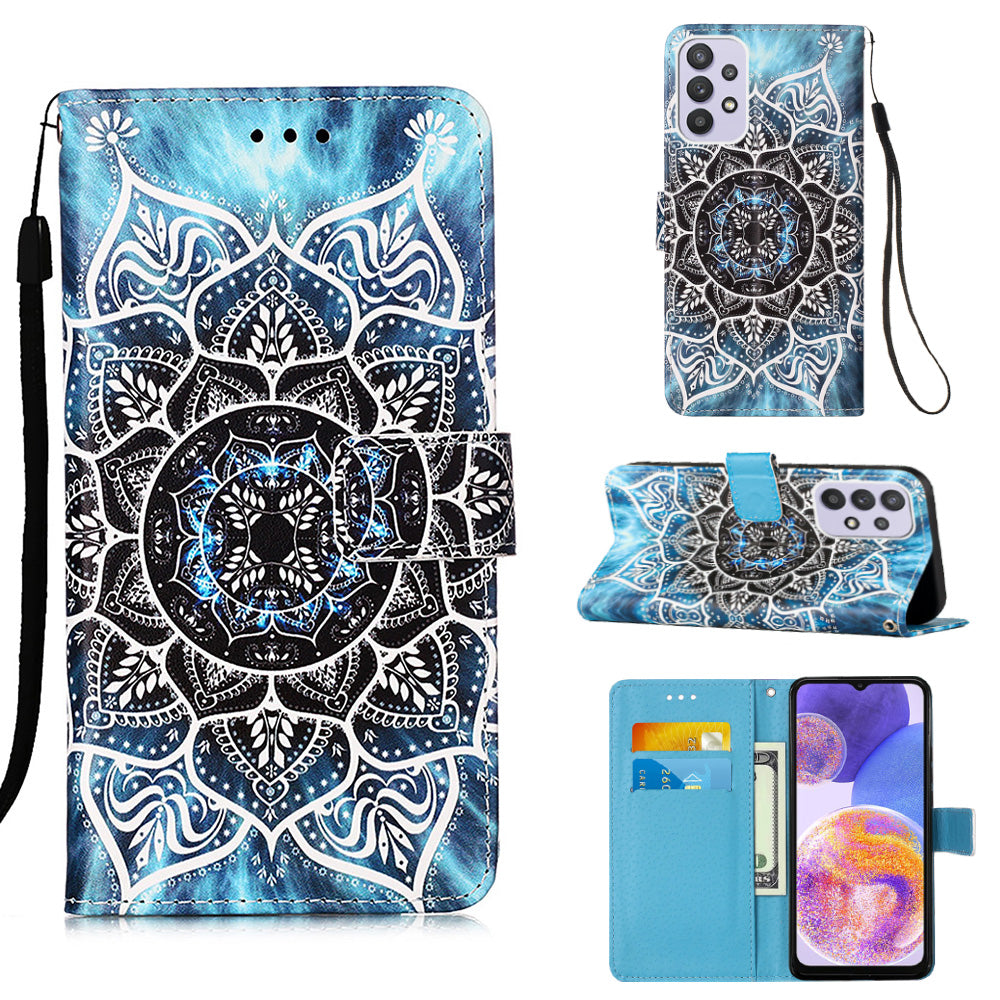 Samsung Galaxy A23 Designer PU Case Mandala