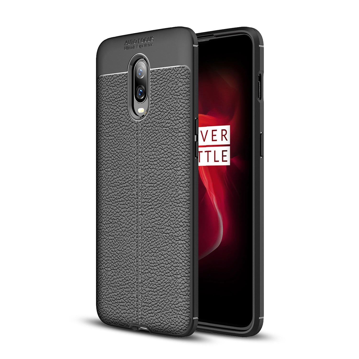 Oneplus 6T Leather Texture Case Black