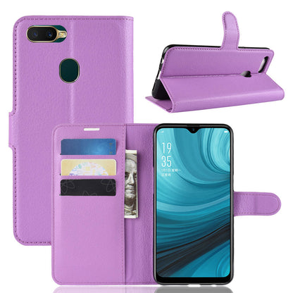 Oppo Ax7 Pu Wallet Case [Purple]