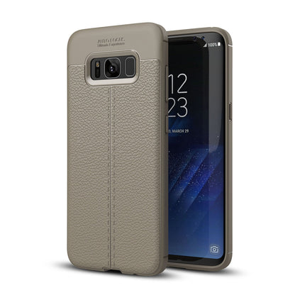 Samsung Galaxy S8 Leather Texture Case Grey