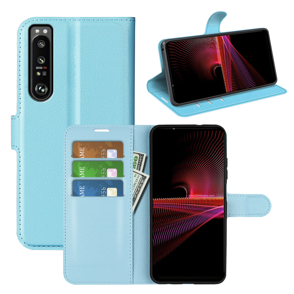 Sony Xperia 1 Iv Pu Wallet Case [Lightblue]