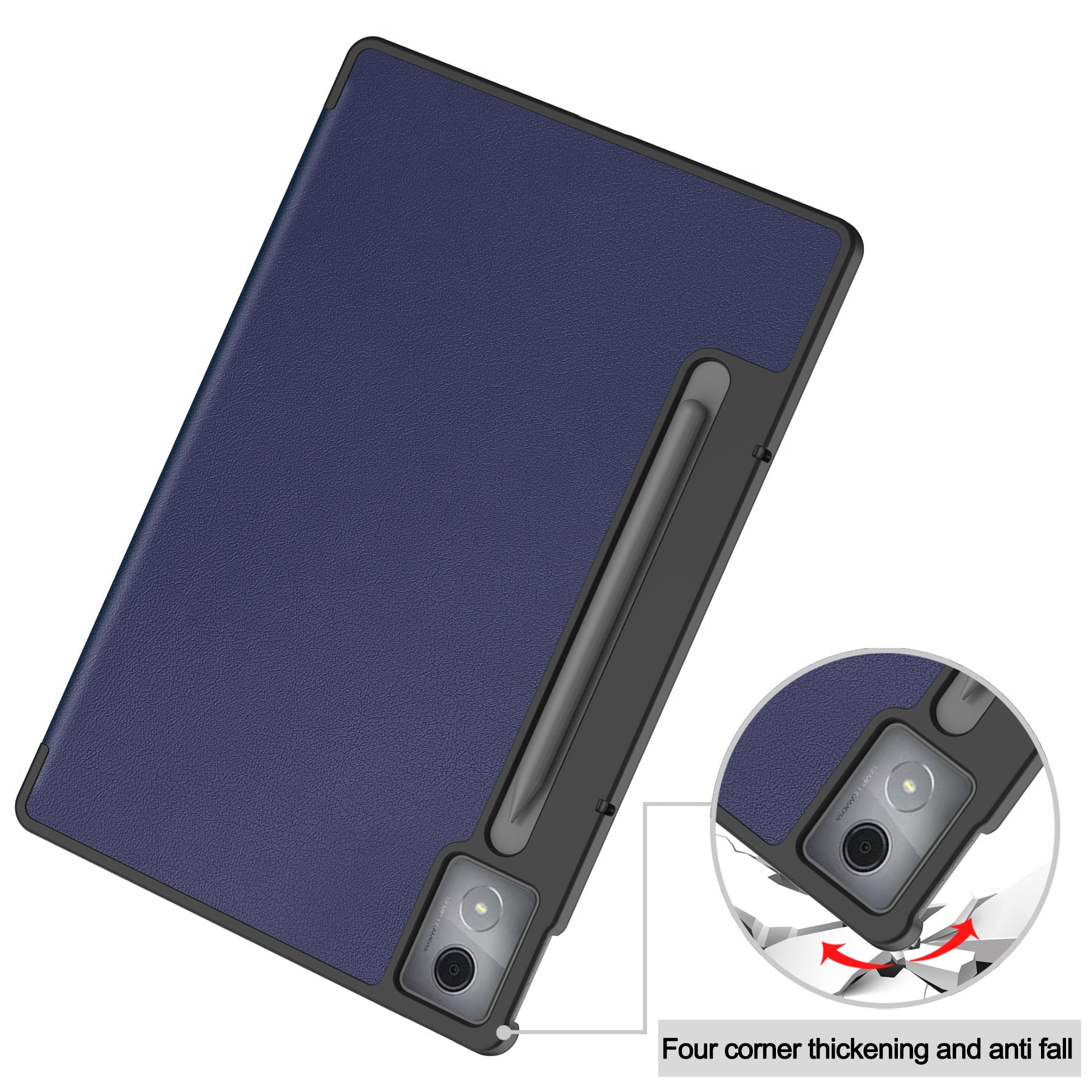 Lenovo Idea Tab Pro 12.7" Tb373 Tri-fold Pu Case [Navy]