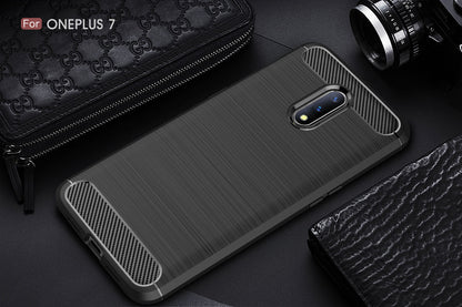 Oneplus 7 Carbon Fibre Case [Black]
