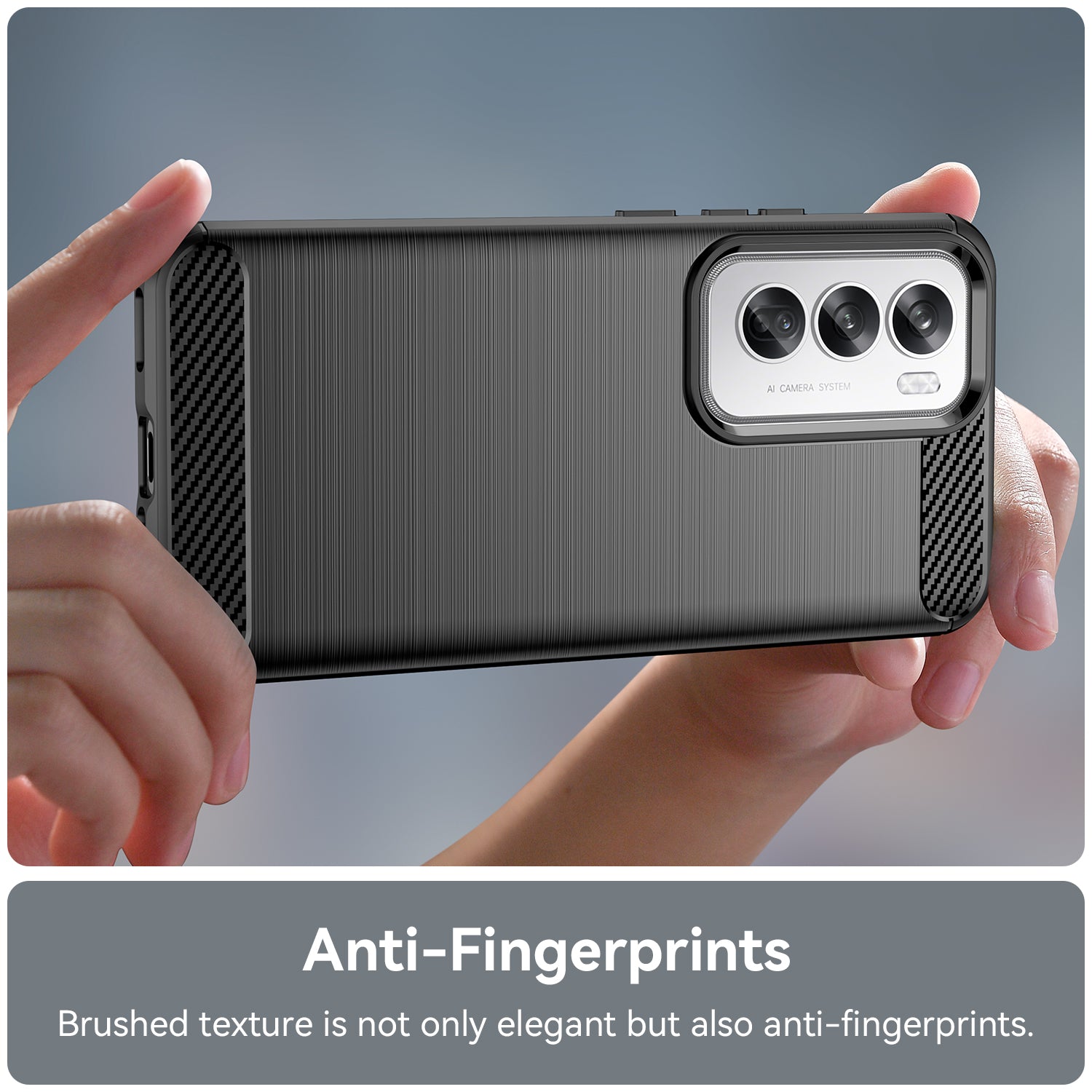 Oppo Reno 12 Pro Carbon Fibre Case [Black]