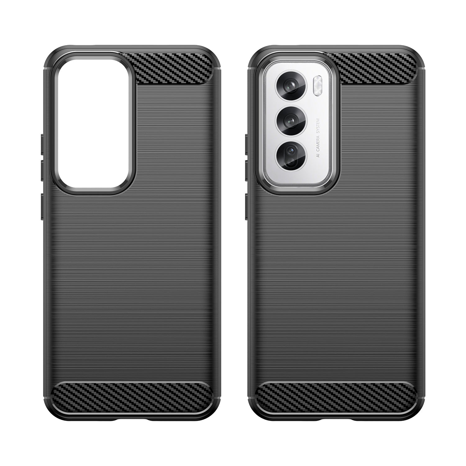 Oppo Reno 12 Pro Carbon Fibre Case [Black]