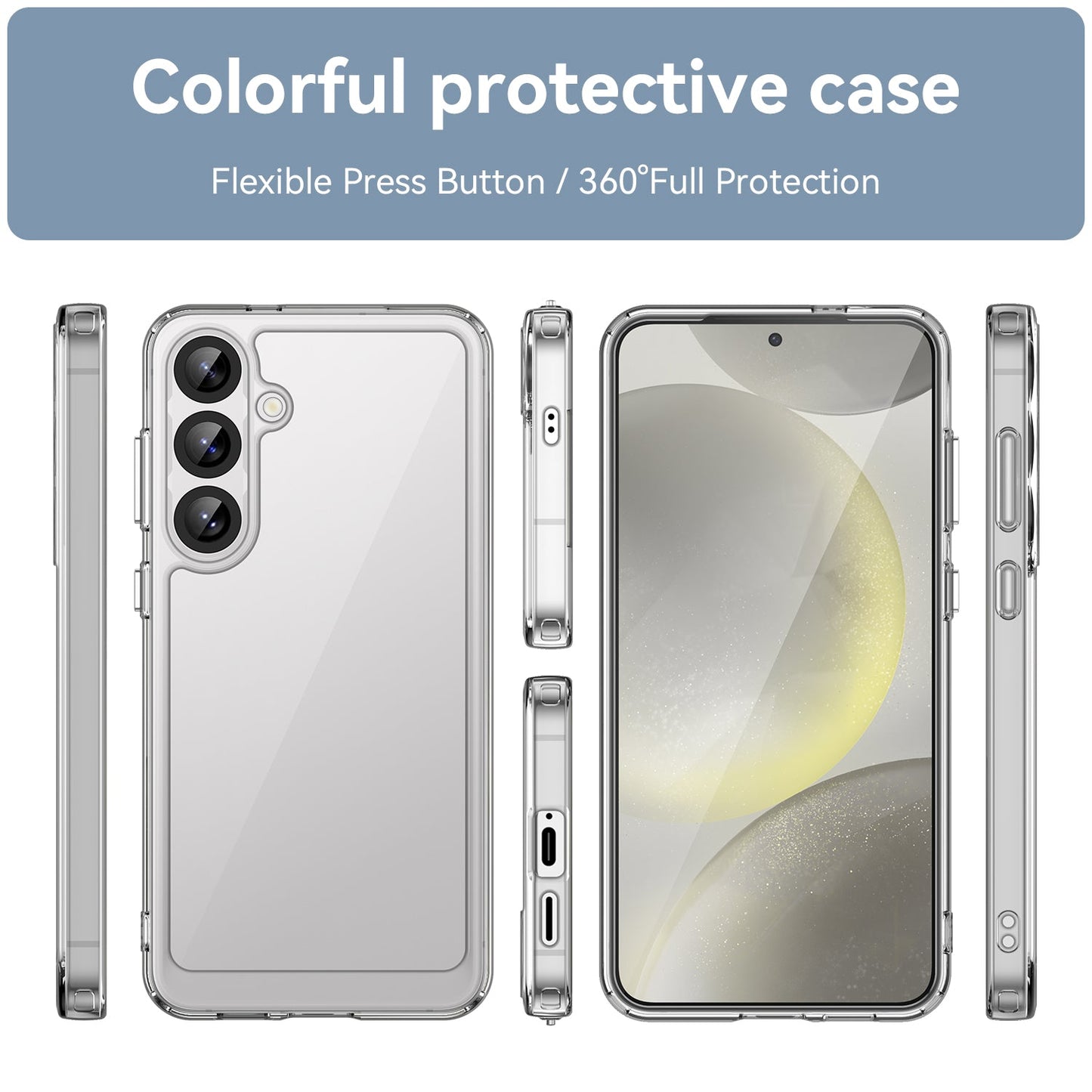 Galaxy S25 Plus Soft Gel Bumper Case [Clear]