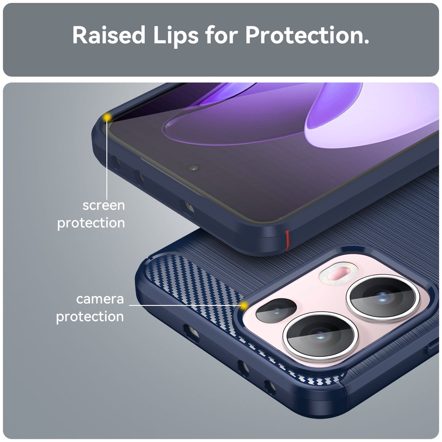 Oppo Reno 13 Pro 5G Carbon Fibre Case [Navy]