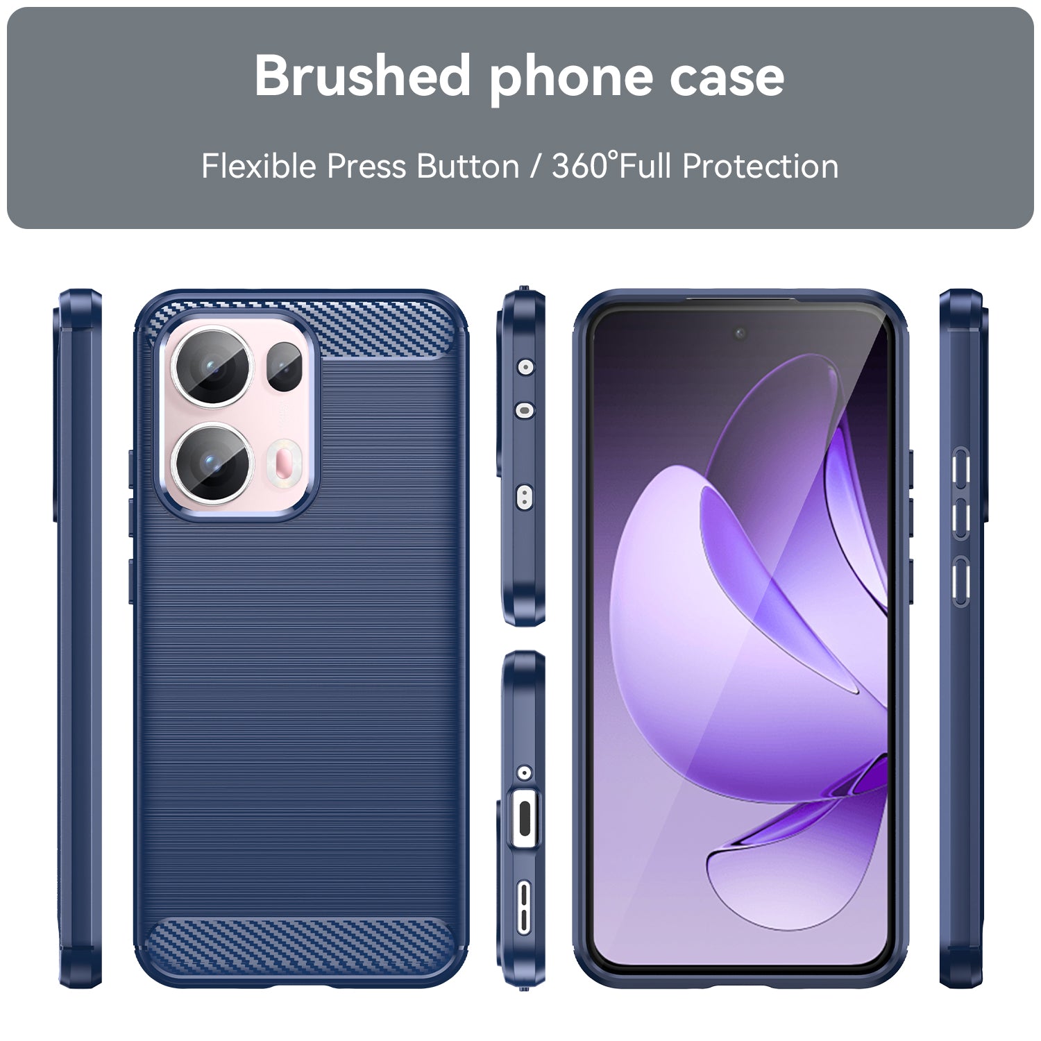 Oppo Reno 13 Pro 5G Carbon Fibre Case [Navy]