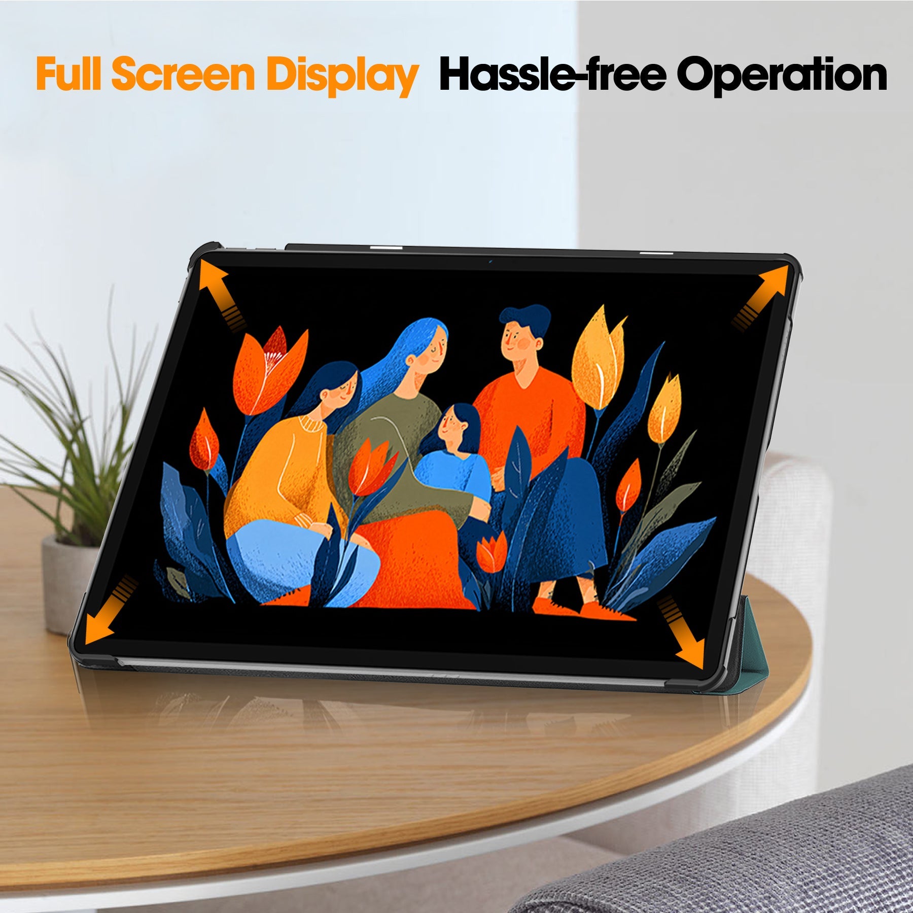 Lenovo Tab Plus 12.1 2025 Tri-fold Pu Case [Teal]