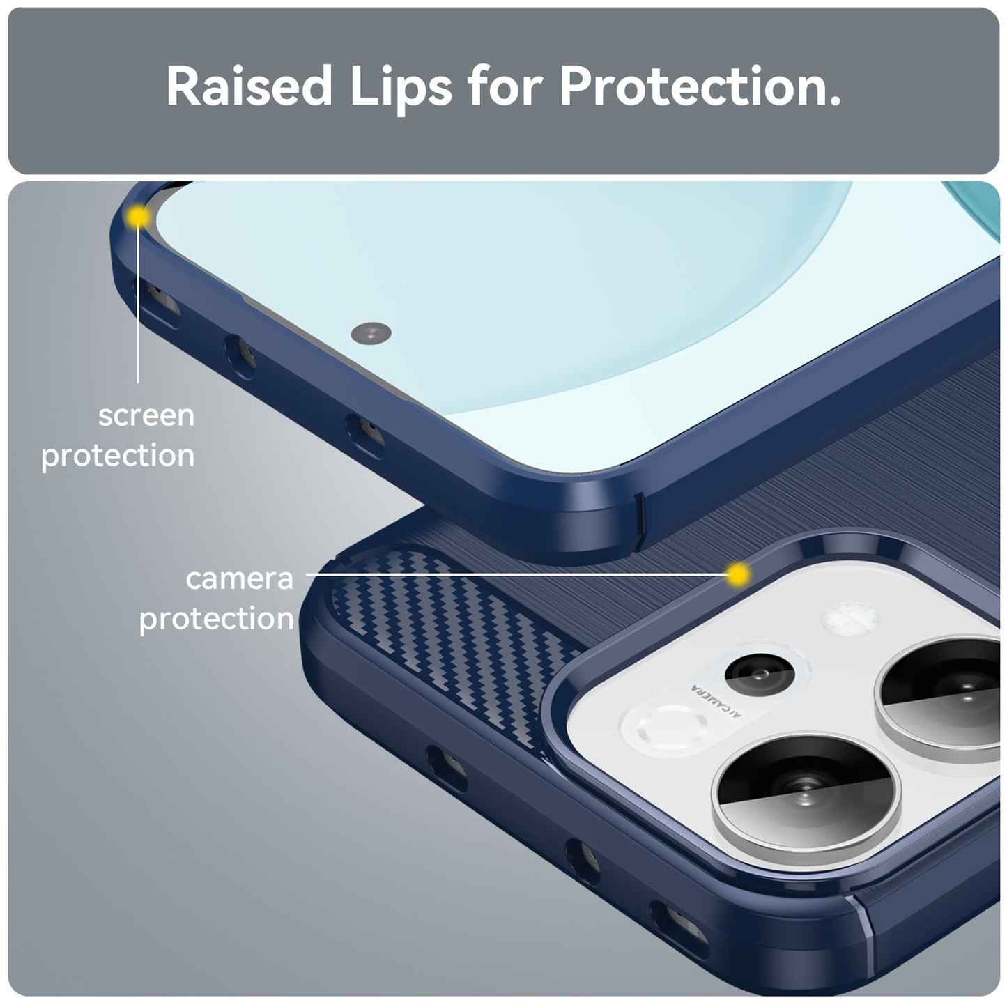 Oppo Reno 14 5g Carbon Fibre Case [Navy]