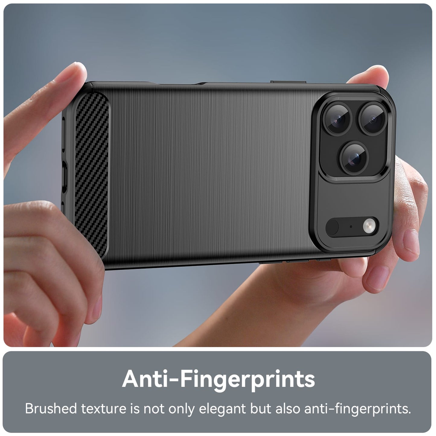 Iphone 17 Pro Max Carbon Fibre Case [Black]