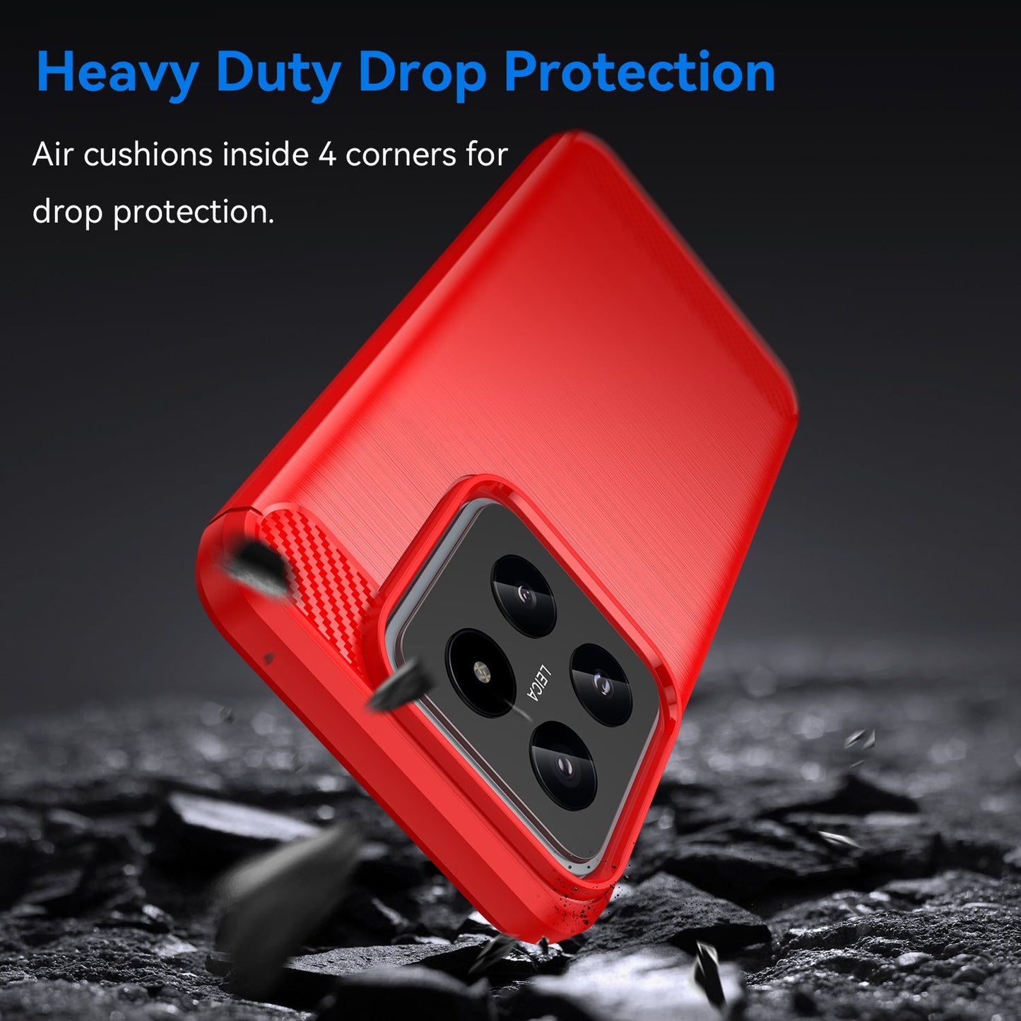 Xiaomi 14 Carbon Fibre Case [Red]