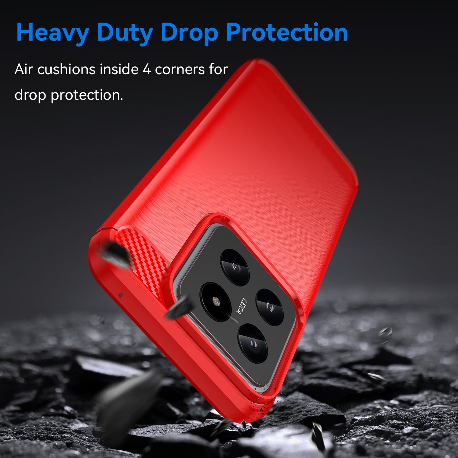 Xiaomi 14 Carbon Fibre Case [Red]