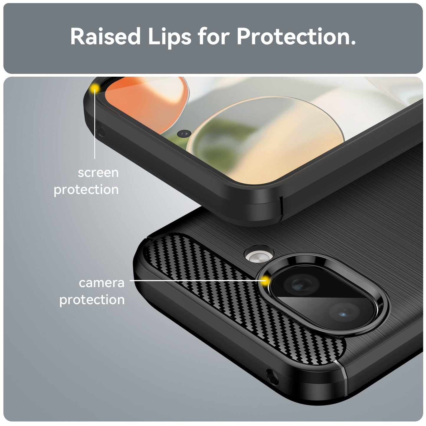 Google Pixel 9a Carbon Fibre Case [Black]